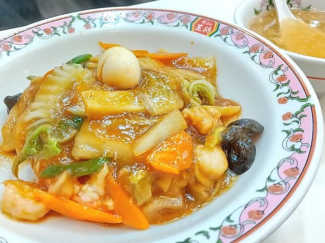 野菜たっぷりあんかけの中華飯_餃子の王将千葉富里店