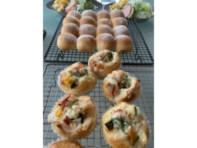 カボチャとベーコンのグラタンパン
ちぎりパン_SONODA bakery class