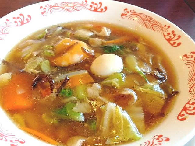 あんかけの五目ラーメン_バーミヤン 今市店