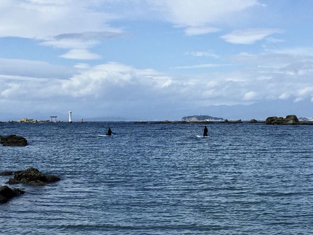 インストラクターの方が浜辺から撮ってくださいました_葉山オーシャンスポーツ