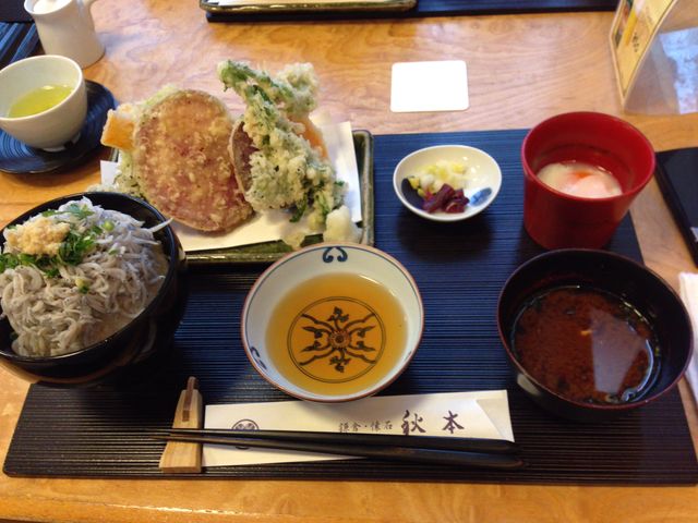 秋本さん しらす丼、鎌倉野菜_秋本