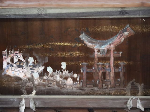 拝殿の絵馬。_地御前神社