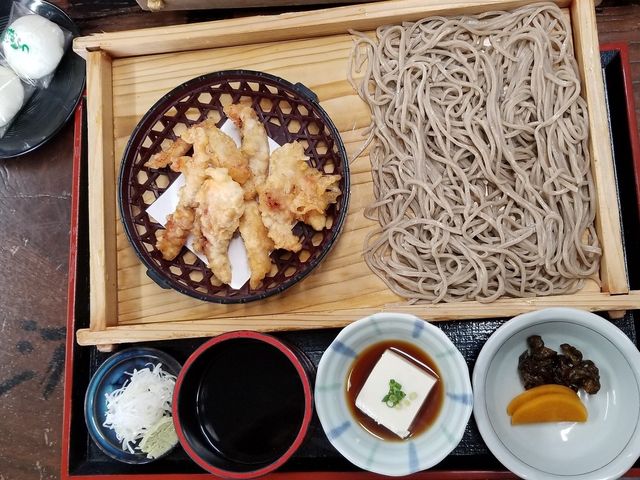 げそ天板そば_そば処明友庵