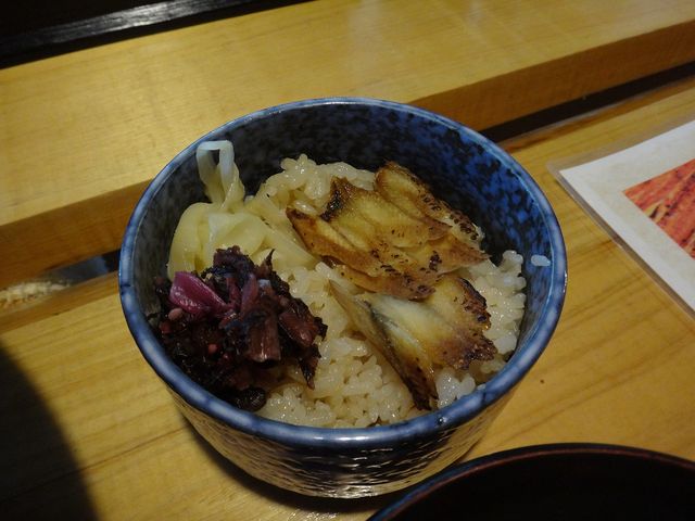 あなご飯。_そば処 とんぼ 宮島店