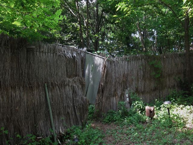 男湯の入り口。_縄文天然温泉尖石の湯