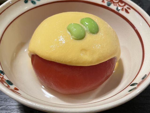 割るとびっくり中に詰まってるカニ_緑彩