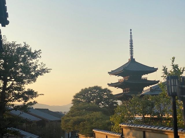 京の夕暮れ。最高ですね。。_スカイホップバス京都