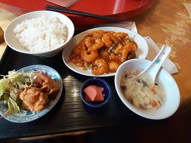 エビチリ定食_味宝楼 瓦町店