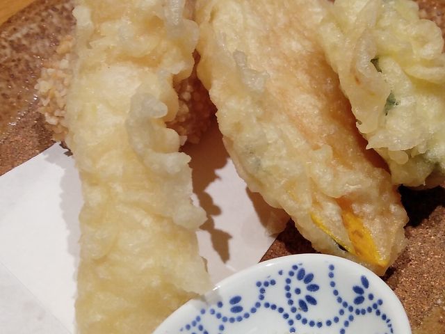海老天麩良 海老芋玄米揚げ 南瓜 青味_馳走佰年 覚弥別墅
