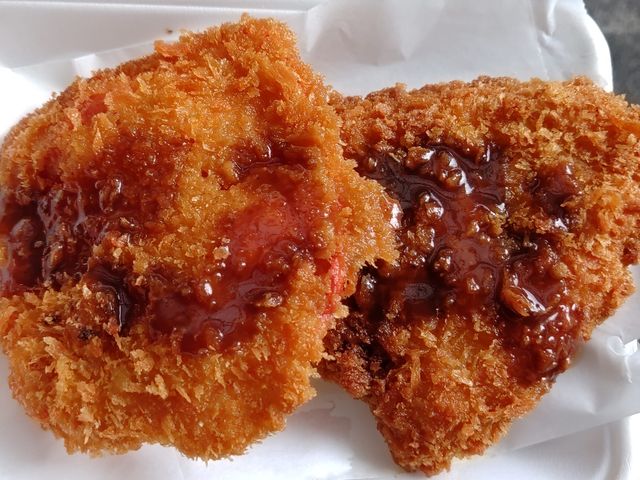 アジフライとコロッケ_坂文精肉店