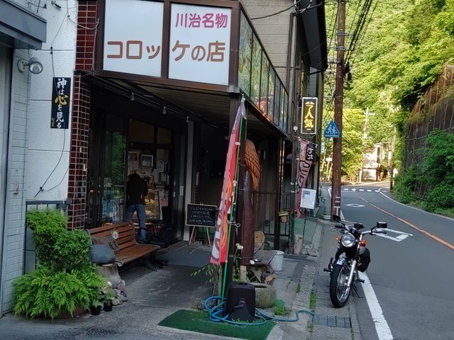 突如現れる昇りと電光案内_坂文精肉店