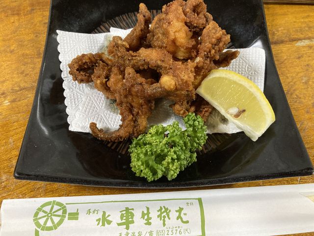 美味しかったけど…ちょっと揚げすぎ_天童 手打水車生そば