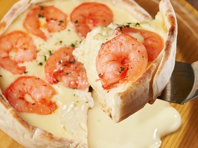 あるようで無かったかもな、エビたまシカゴピザ。_CRAFT CHEESE MARKET クラフトチーズマーケット 渋谷駅前店