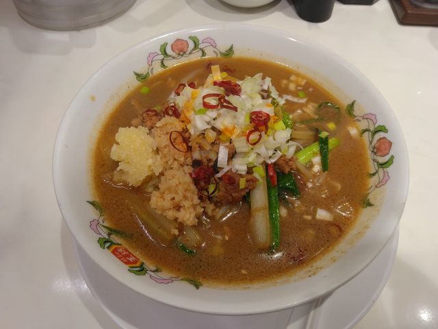 おいしいおいしい「辣菜麺」です。_餃子の王将 御徒町駅南口店