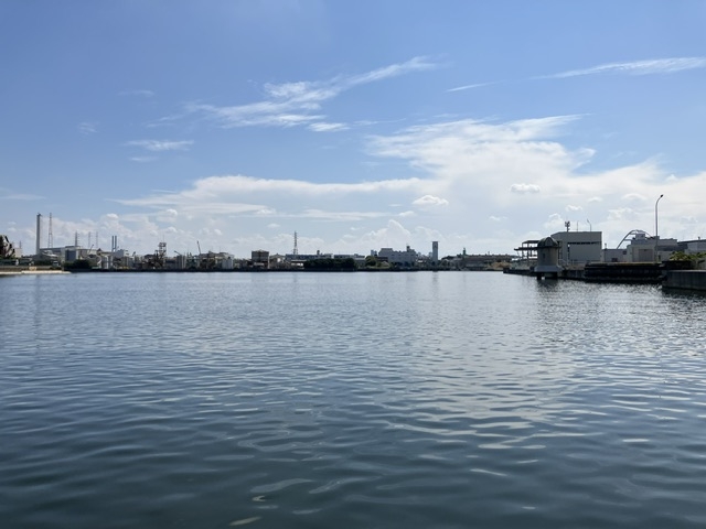 穏やかで綺麗な海_武庫川渡船バーベキュー広場/尼崎運河クルーズ