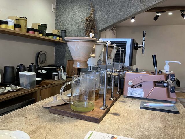 特注のドリッパー_CHABAKKA TEA PARKS