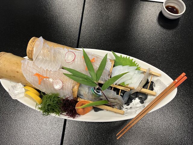 イカ活き造り _潮路乃