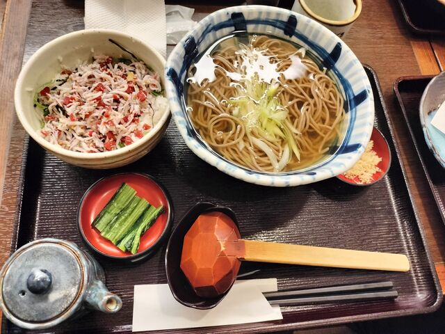 梅しらす丼定食温そば_そじ坊アピタ長久手店