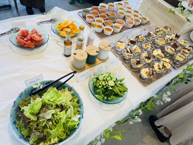 サラダも新鮮_山田みつばち農園