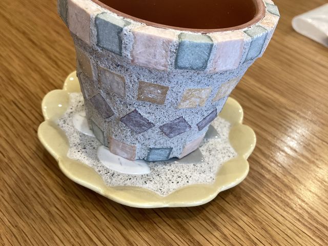 可愛らしい出来上がり!_tile leather Kimama