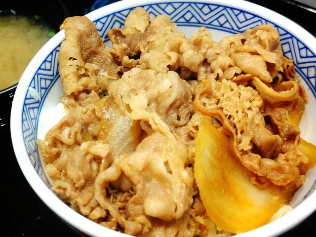 吉野家の牛丼並_吉野家尾久橋通り舎人店