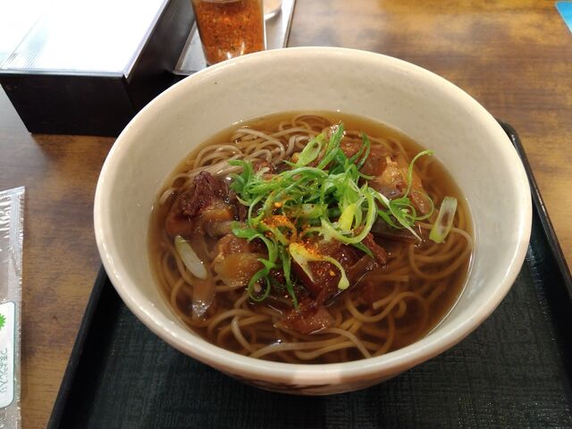 ぼっかけそば。他にもぼっかけを推したメニューはたくさんありましたね。_三木サービスエリア(下り線)