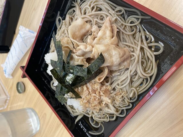 肉そばにして頂きました_SOBAGIRI楽常~Soba Making Space~