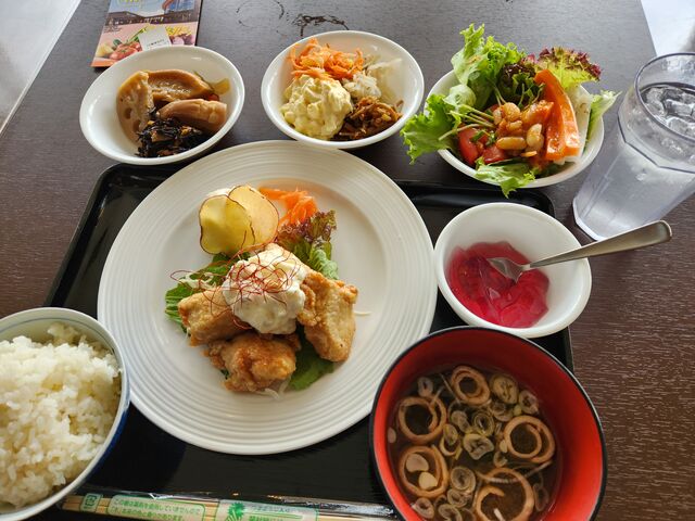 キッチン「もみの樹」チキン南蛮。大変美味しかったです。_道の駅 パティオにいがた