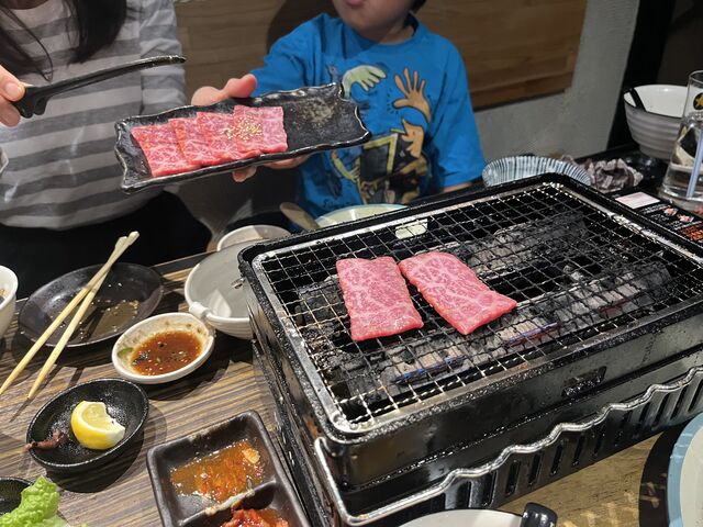最後赤みも注文しました^ ^ _焼肉処 牛勝