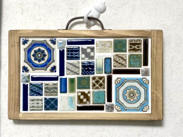 制作した作品です。その日に持ち帰れました._STAYGOLD. mosaic tile&craft