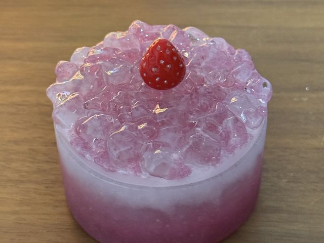 ケーキの小物入れ_HALI’S Glass Art Studio
