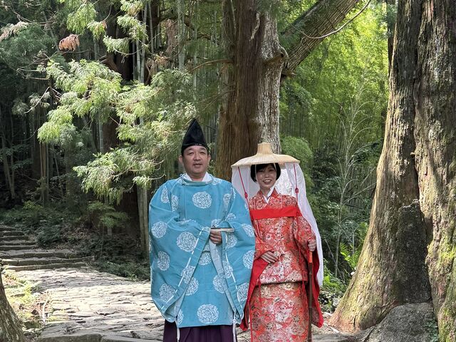夫婦杉にて_那智勝浦町観光案内所