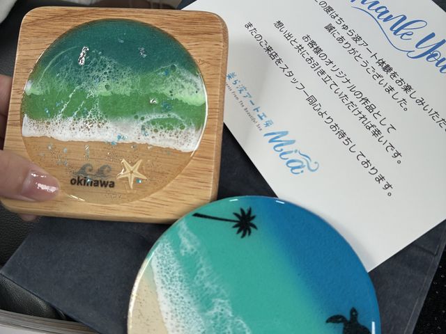 種類違いのコースターです。_ちゅら波アート工房MIA