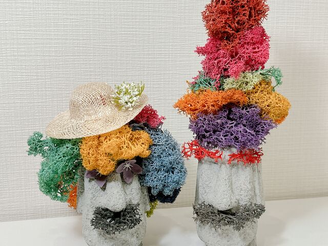 右が夫、左が妻の作品です。_らしく