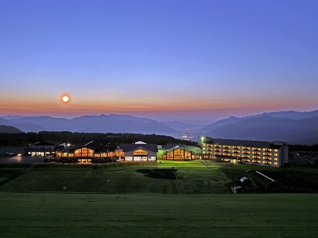 スキージャム勝山 夕暮れ_スキージャム勝山