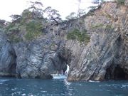 碁石海岸穴通船の写真3