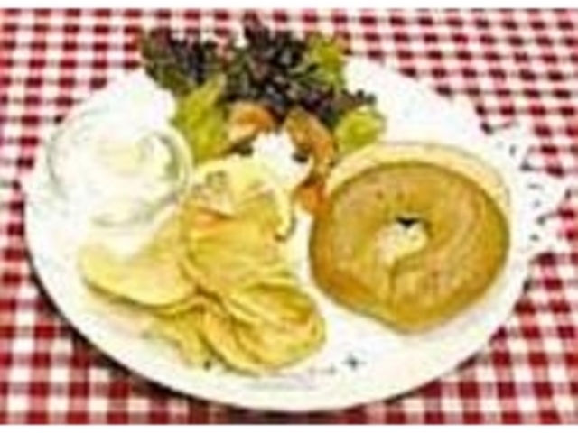 もっちりしたベーグルはボリュームも満点!_リトルベア カフェ&ショップ