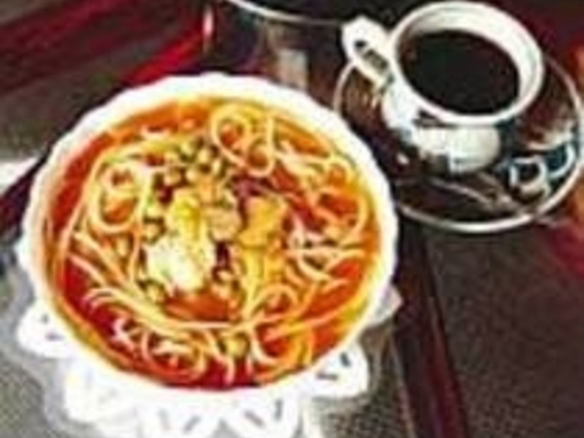 『ジュリアンスパゲティ』と『ブレンド』_珈琲館 蔵