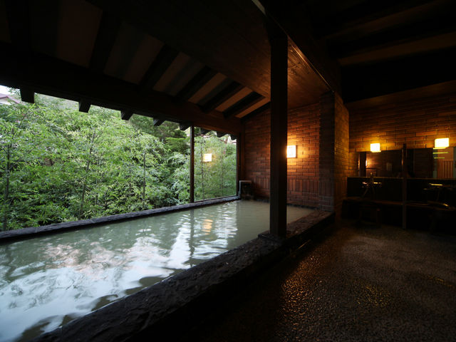 内湯『普賢の湯』_民芸モダンの宿 雲仙福田屋