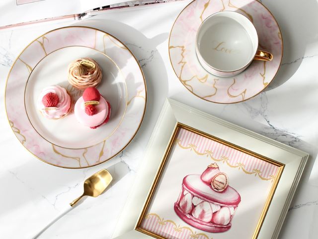 可愛いティーセット等お作りいただけます♪_埼玉・志木 ポーセラーツ&クレイケーキサロン Regal Lily(リーガル・リリー)