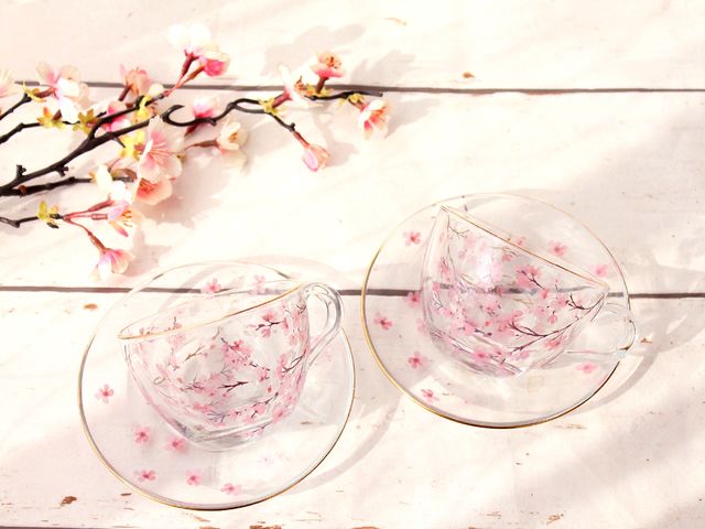 ポーセラーツでガラス作品もお作りいただけます♪_埼玉・志木 ポーセラーツ&クレイケーキサロン Regal Lily(リーガル・リリー)