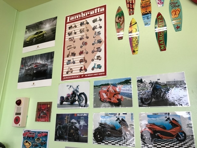 色々なトライク写真も飾っております。_ブルースカイリゾート