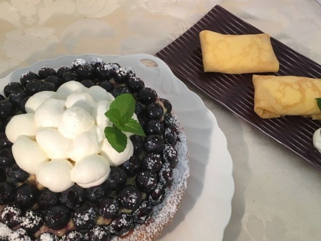 *ブルーべリータルト_手作りケーキ・天然酵母パン教室 華