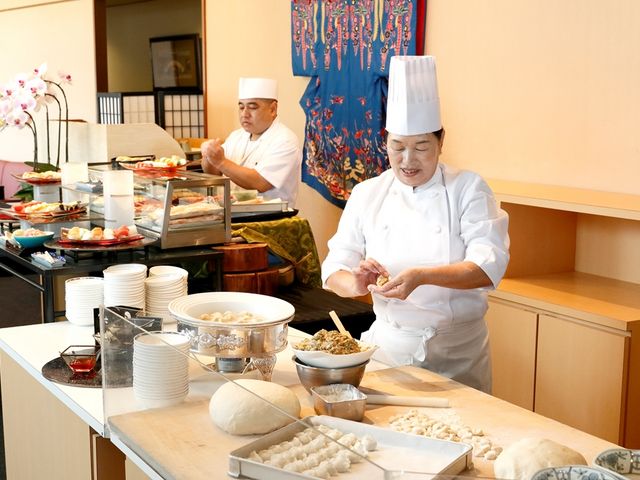 【ランチビュッフェ】手作り水餃子_琉球ダイニング 花風/ロワジールホテル那覇