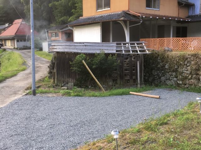 駐車場も完備_古民家バーベキューおもてなし