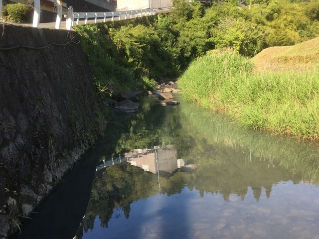 バーベキュー会場となりには、水遊びの出来る小川もあります。_古民家バーベキューおもてなし