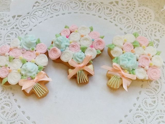 花束をアイシングクッキーで。_Happy jewerly cookies