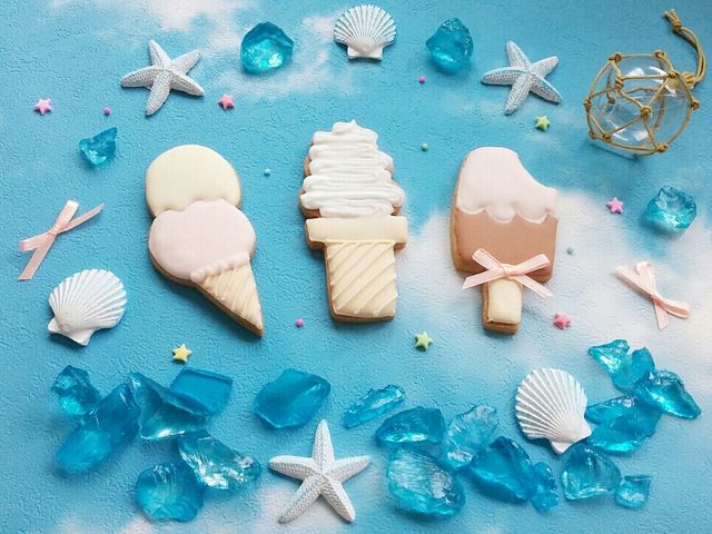 今年の夏の親子レッスン_Happy jewerly cookies