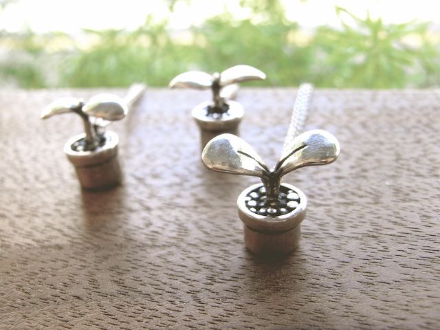 双葉のネックレス_KO SILVER