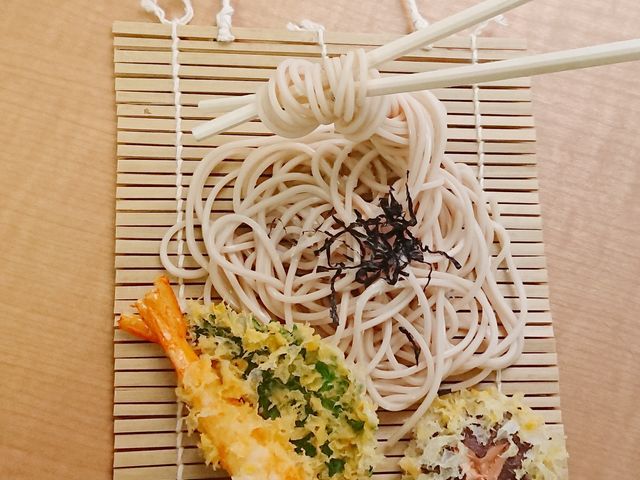 天ぷらそばのタペストリー_食品サンプル教室 アトリエステラ